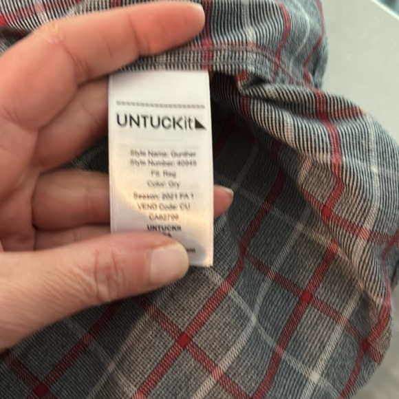 UNTUCKit Gunther style XXL Regular Fit plaid button done - Picture 5 of 5